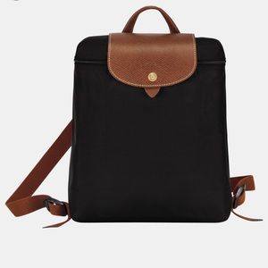 Longchamp Le Pliage Original Backpack Black Brown